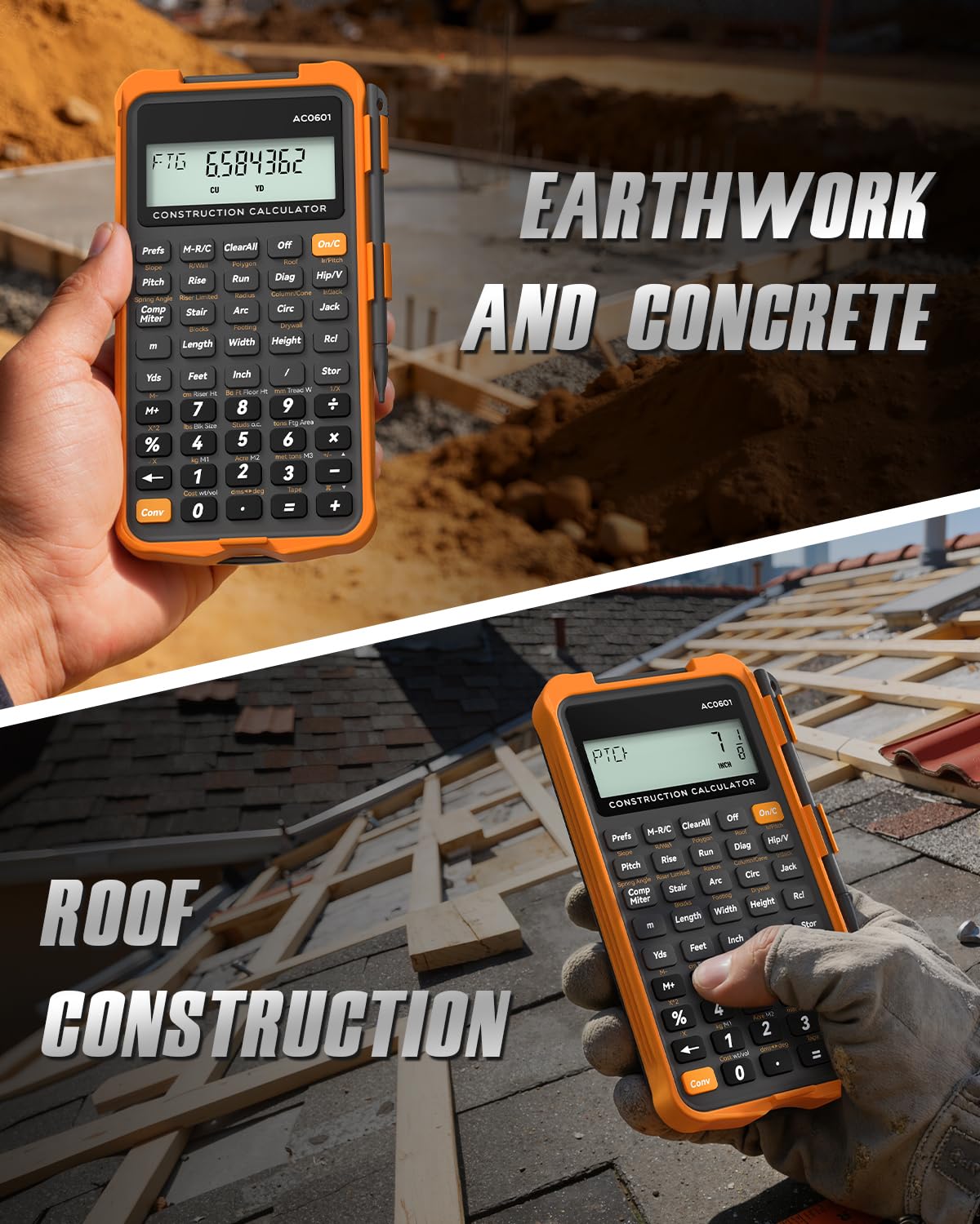 Construction Calculator with Writing Tablet I94683