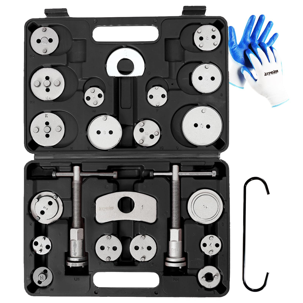 23pcs Heavy Duty Disc Brake Caliper Tool Set and Wind Back Kit C279