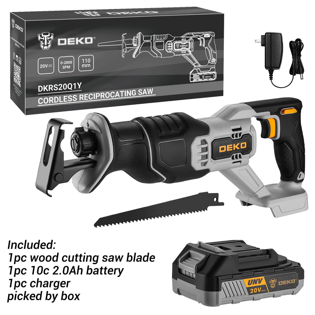 20V Cordless Reciprocating Saw with Battery and Charger G894