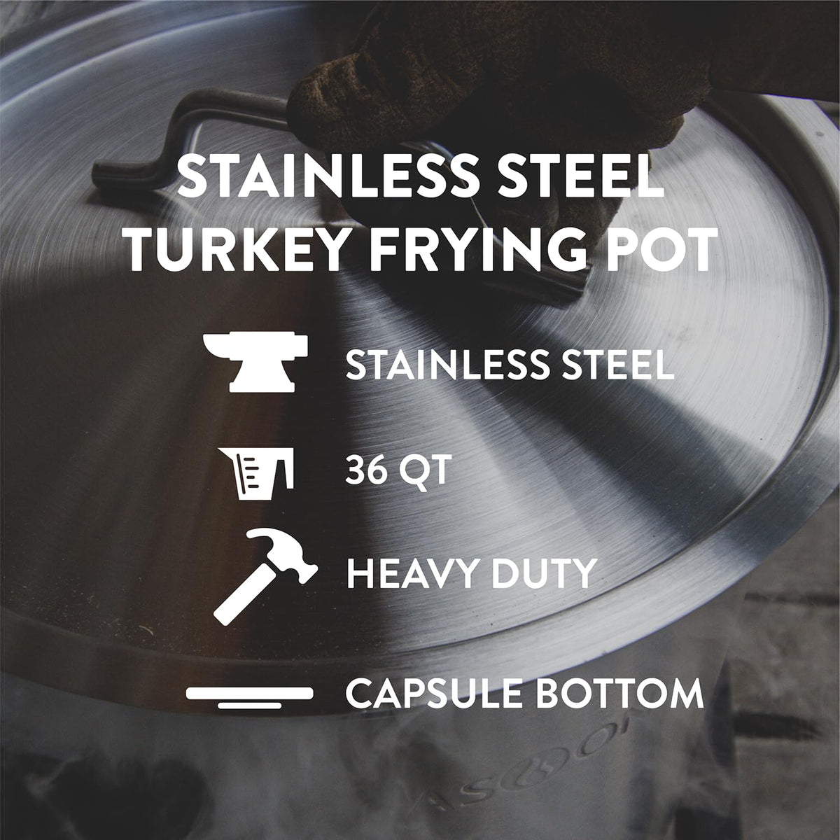 Stainless Steel 36qt Stockpot with Basket and Lid R152254