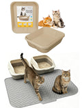 35"x27" Silicone Cat Litter Mat, 4 Pack Disposable Cat Litter Boxes H7239