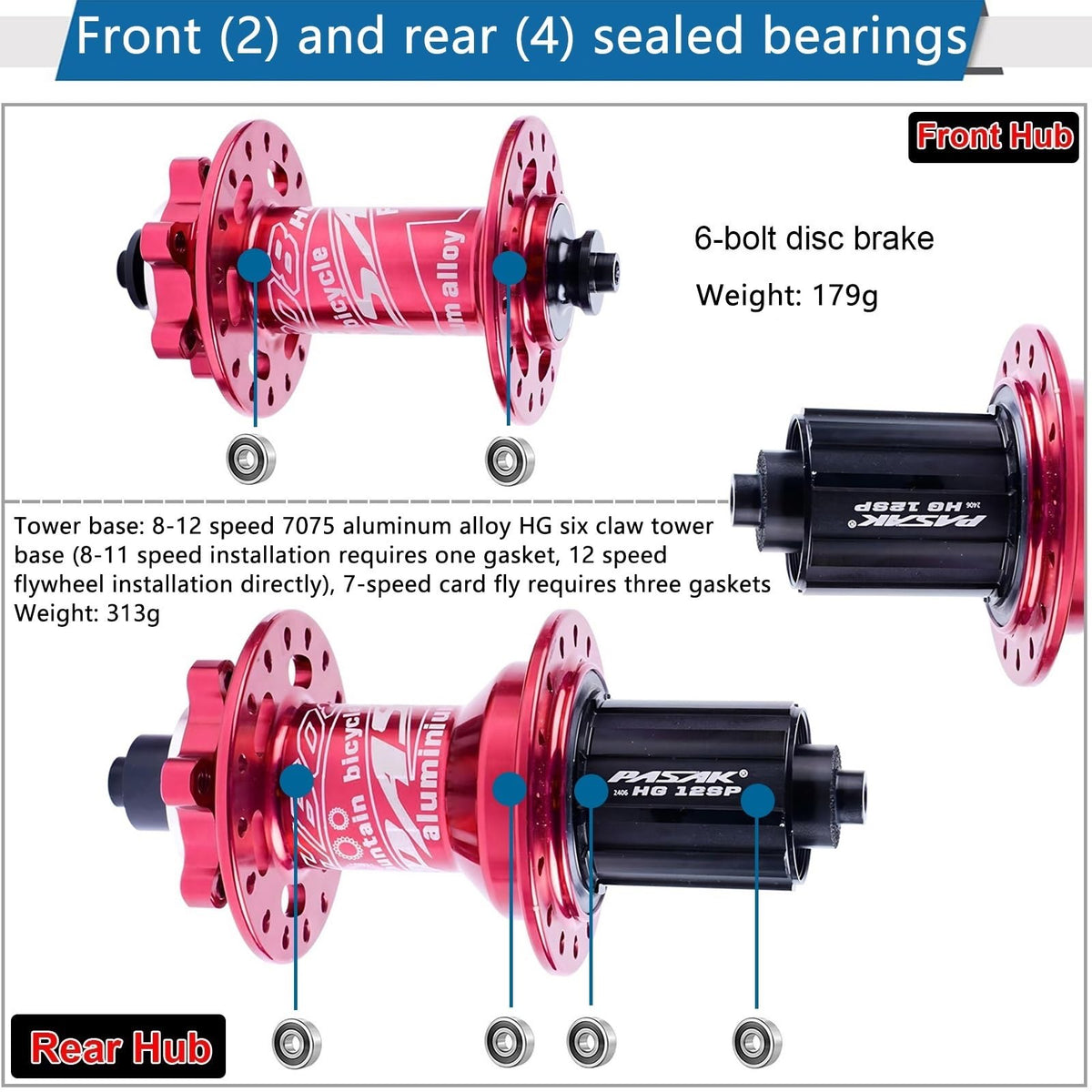 20 Inch MTB Wheelset HG 7-12 Speed Disc Brake Mountain Bike Wheel P8184