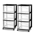 3-Drawer Cart with Wheels, 2-Pack Q762433