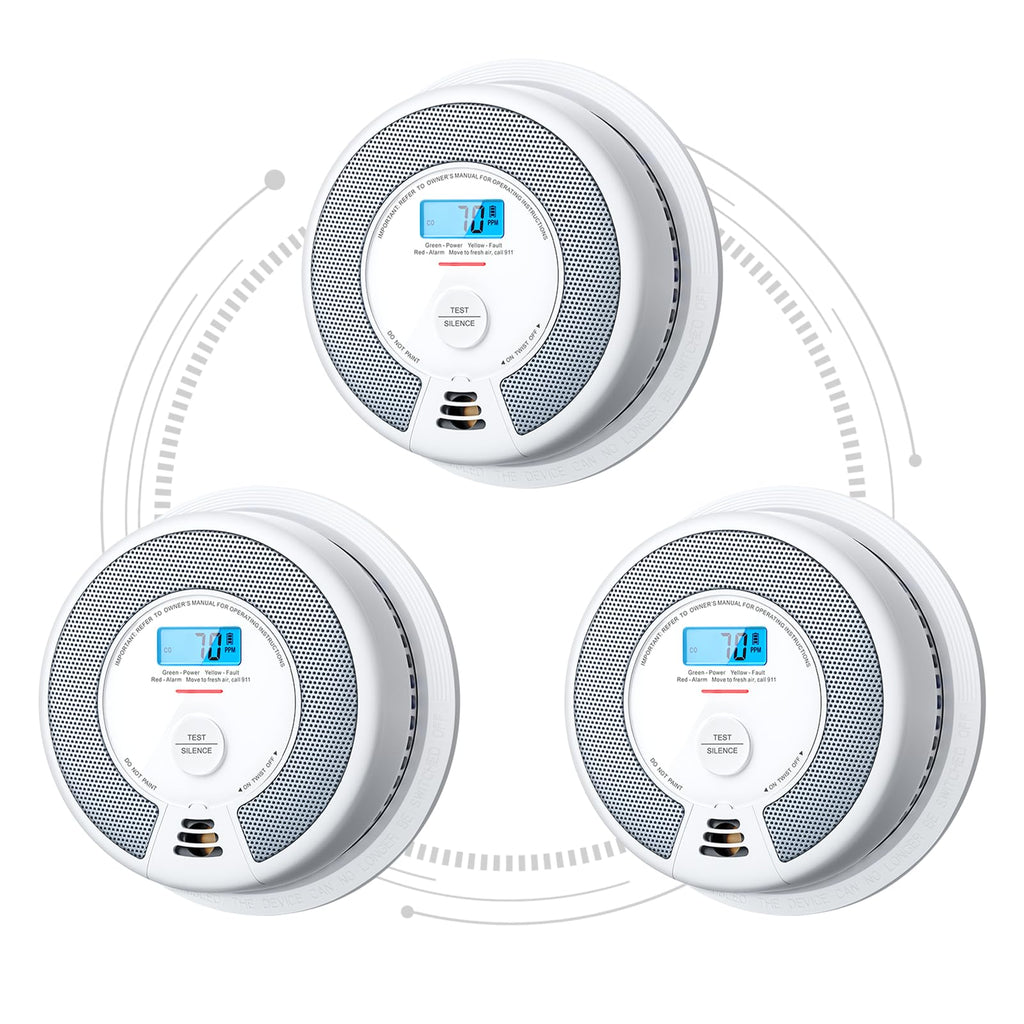 Interconnected Smoke and CO Detector 3-Pack Z7504