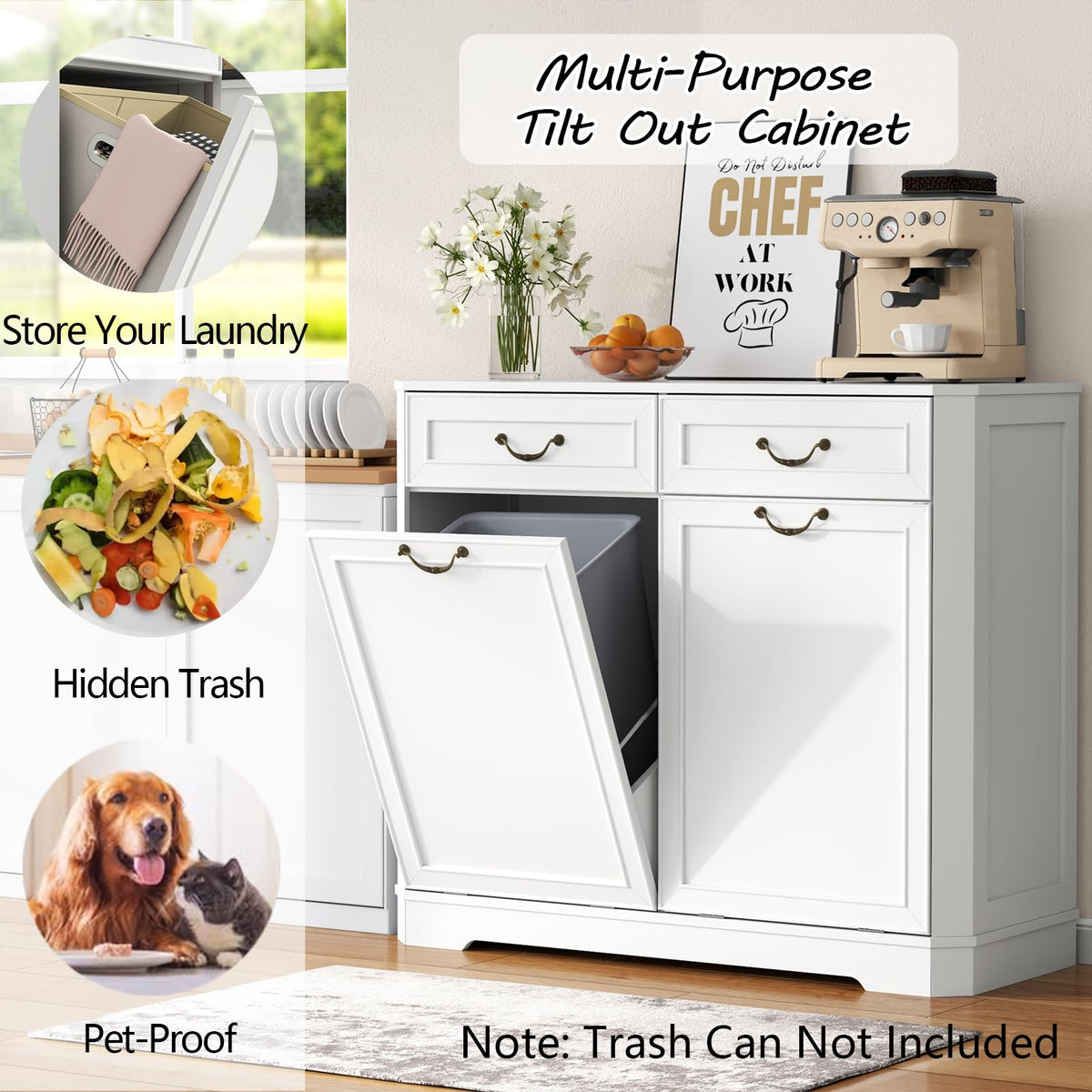 Double Tilt Out Laundry Hamper Cabinet E803501