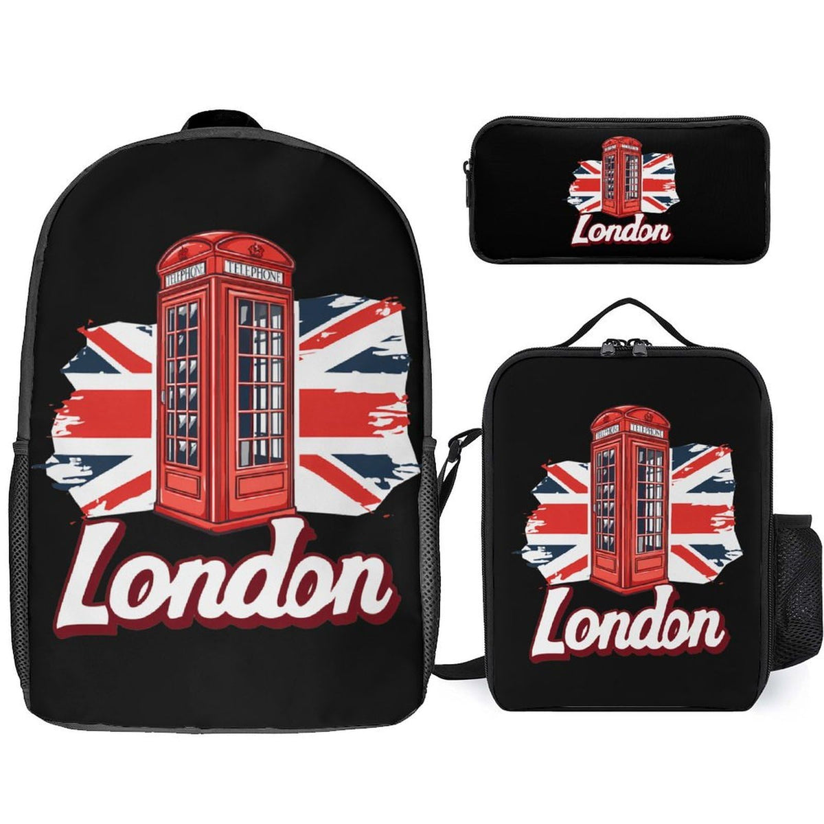 Backpack with Lunch Box Pencil Case M3889