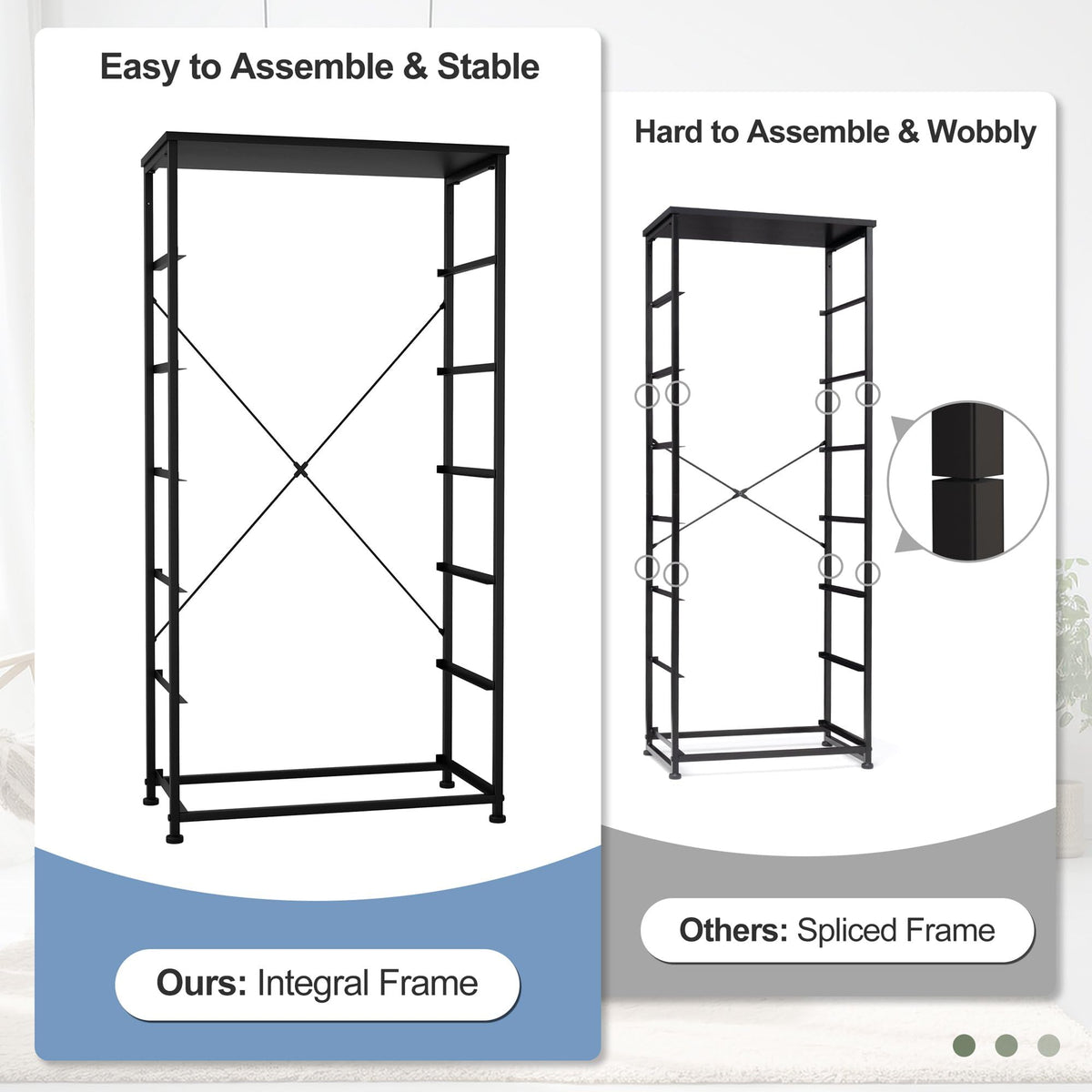 Black 6-Drawer Fabric Dresser O140434