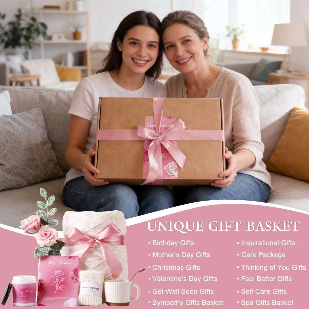 Pink Gift Basket Z820300