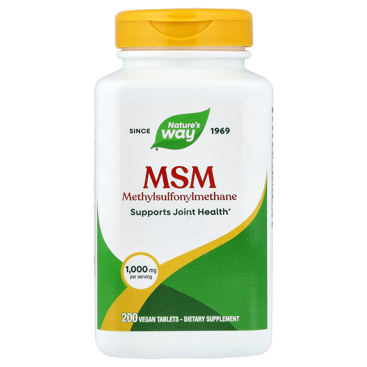 MSM 1000mg 200 Vegetarian Capsules V825973