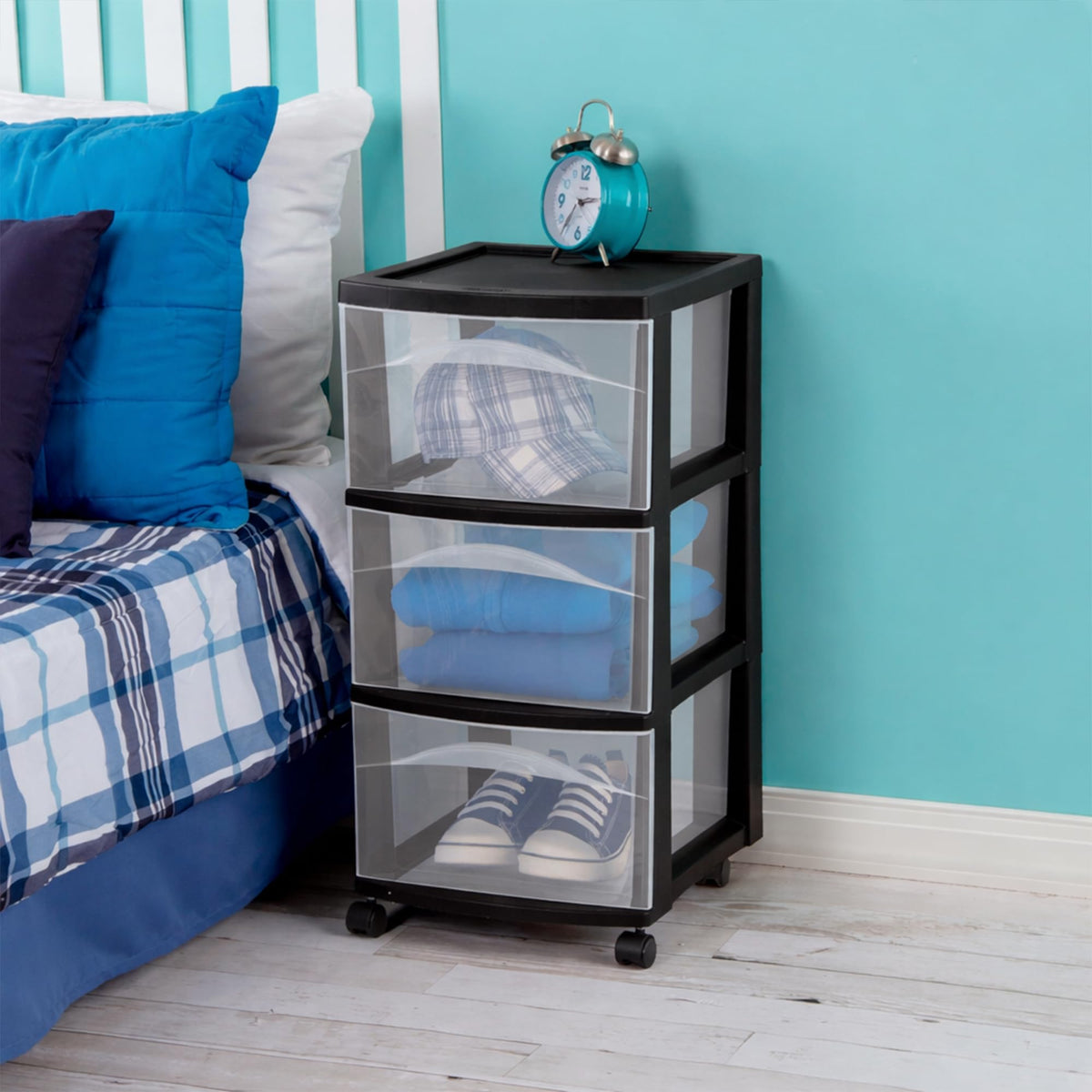 3-Drawer Cart with Wheels, 2-Pack Q762433
