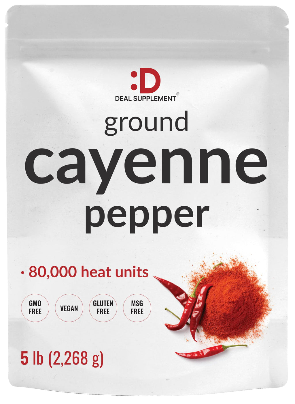 Ground Cayenne Pepper Powder, 5 Pounds M889736