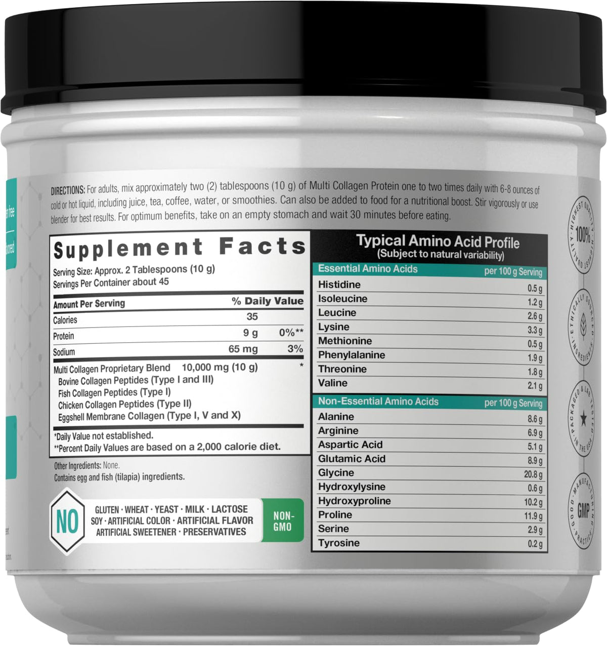 Multi Collagen Protein Powder 16 oz D777