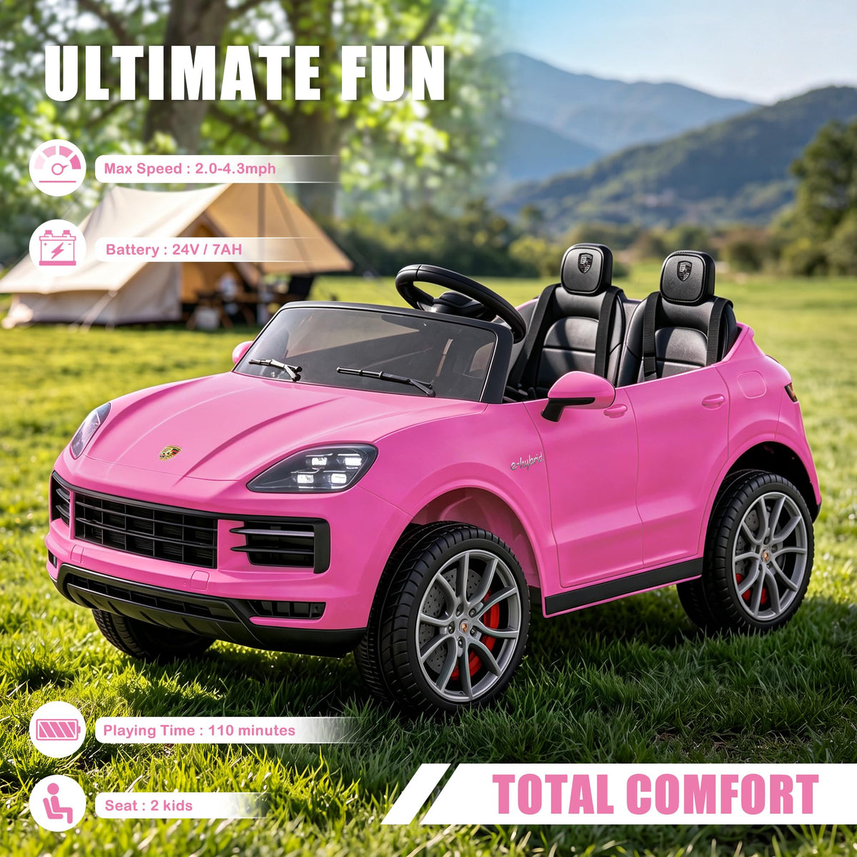 24v 2-Seater Ride On Car with Remote Control P174