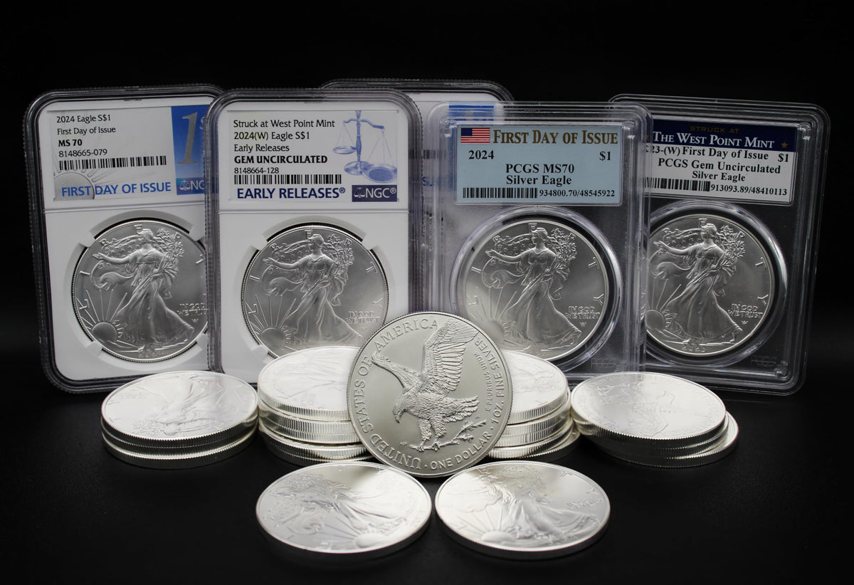 1 oz American Silver Eagle Coin MS-70 Z5257