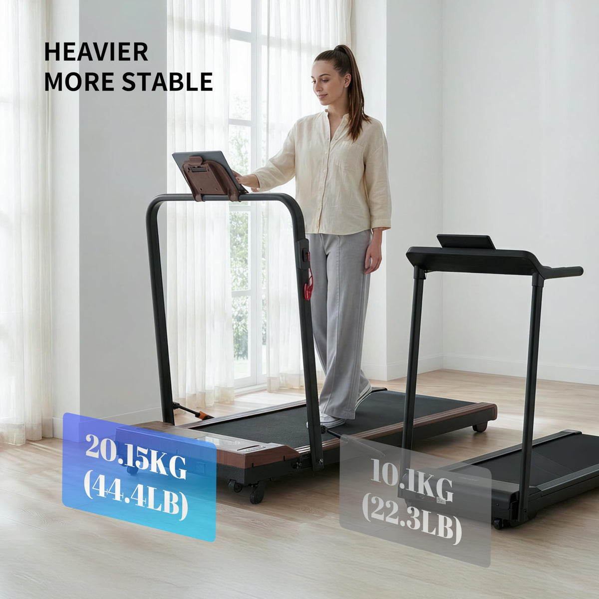 2 in 1 Under Desk Treadmill 2.5HP Portable Treadmill G93439