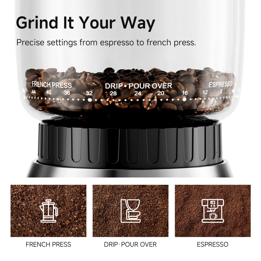 Electric Coffee Grinder with 48 Grind Settings R73728