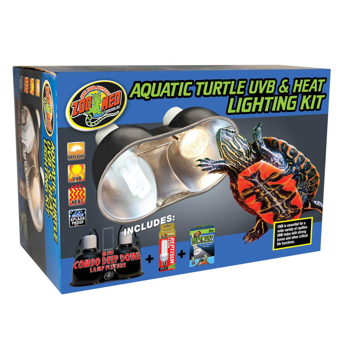 Aquatic Turtle Heat UVB Light Kit I273