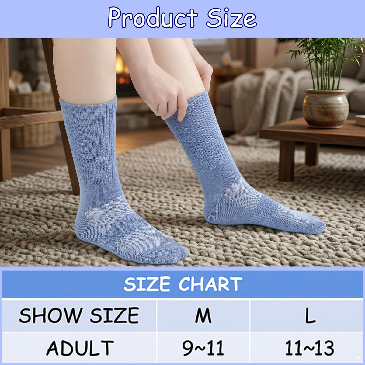 Bamboo Viscose Diabetic Socks for Women D799