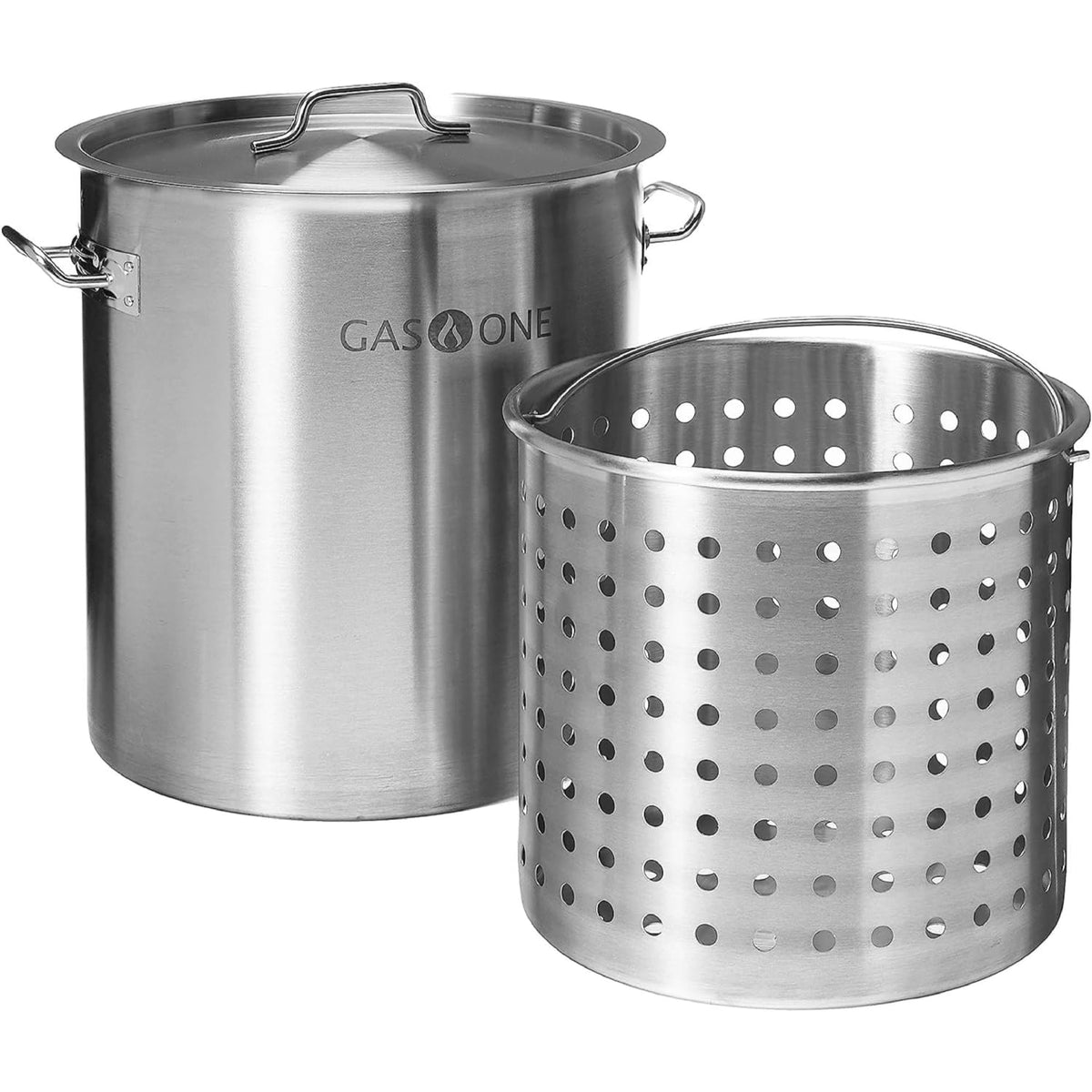 Stainless Steel 36qt Stockpot with Basket and Lid R152254