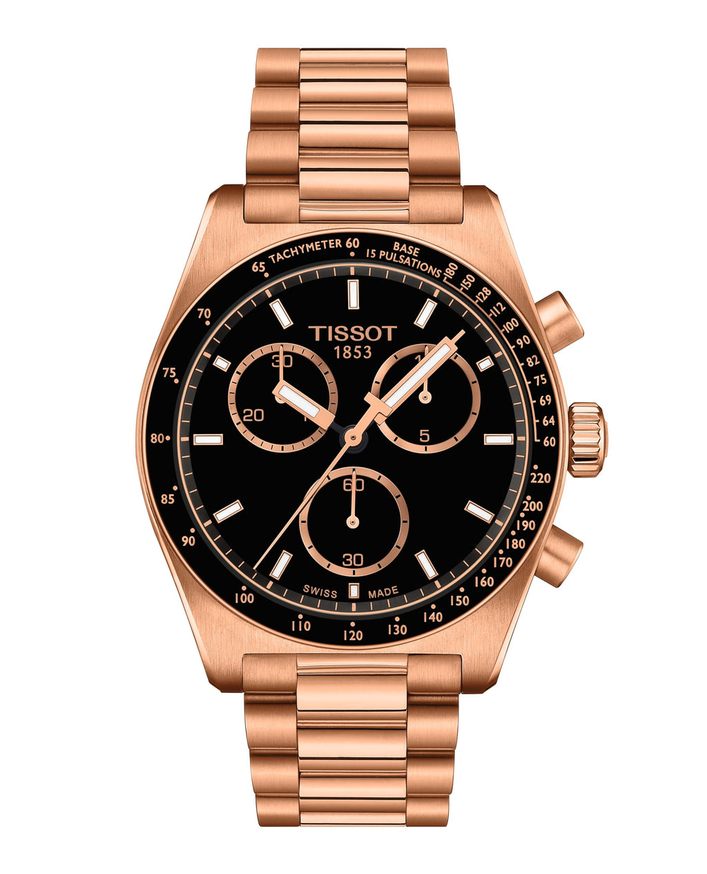 Black Dial 40mm Swiss Quartz Chronograph Watch N733