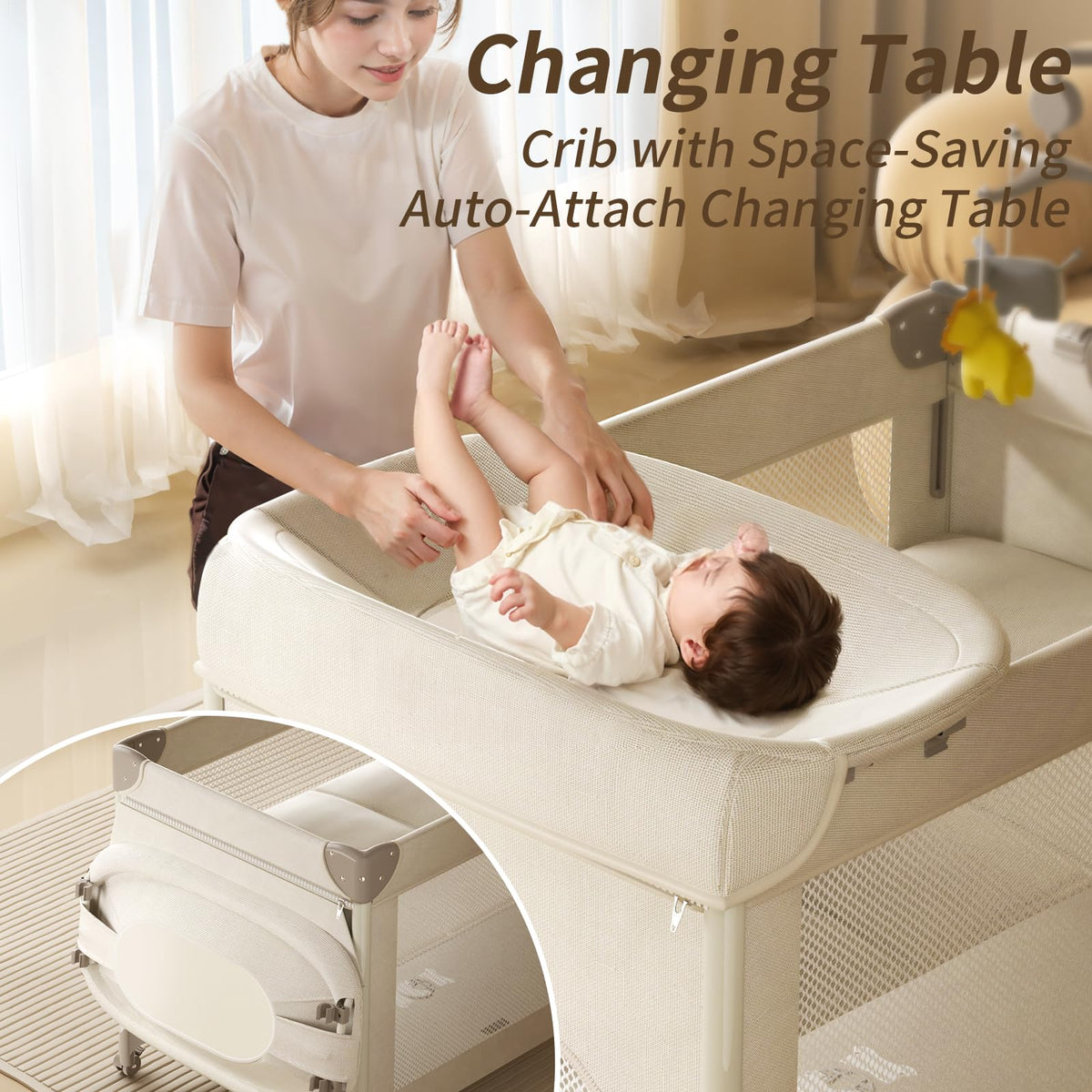 4-in-1 Pack and Play with Bassinet T817