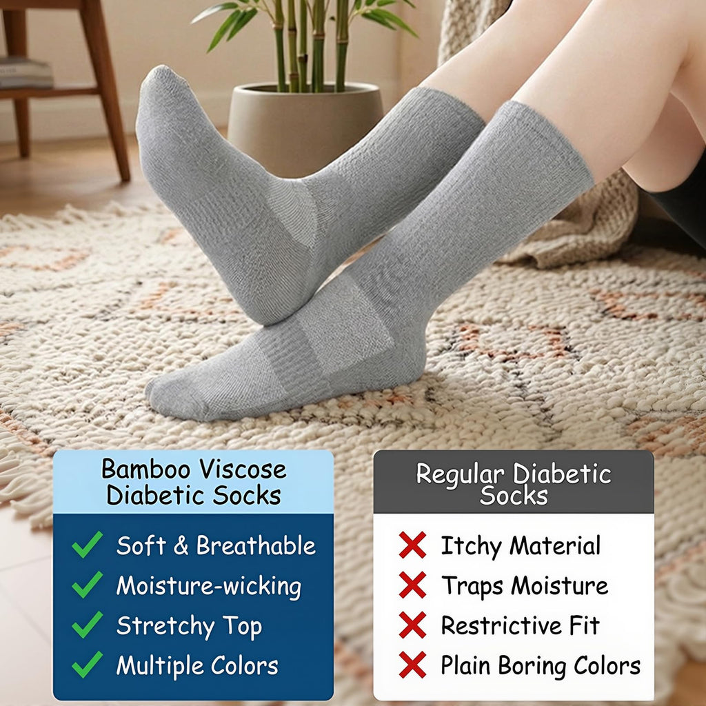 Bamboo Viscose Diabetic Socks for Women D799