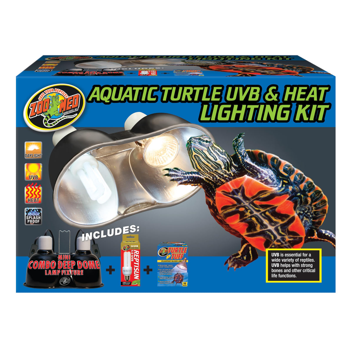 Aquatic Turtle Heat UVB Light Kit I273