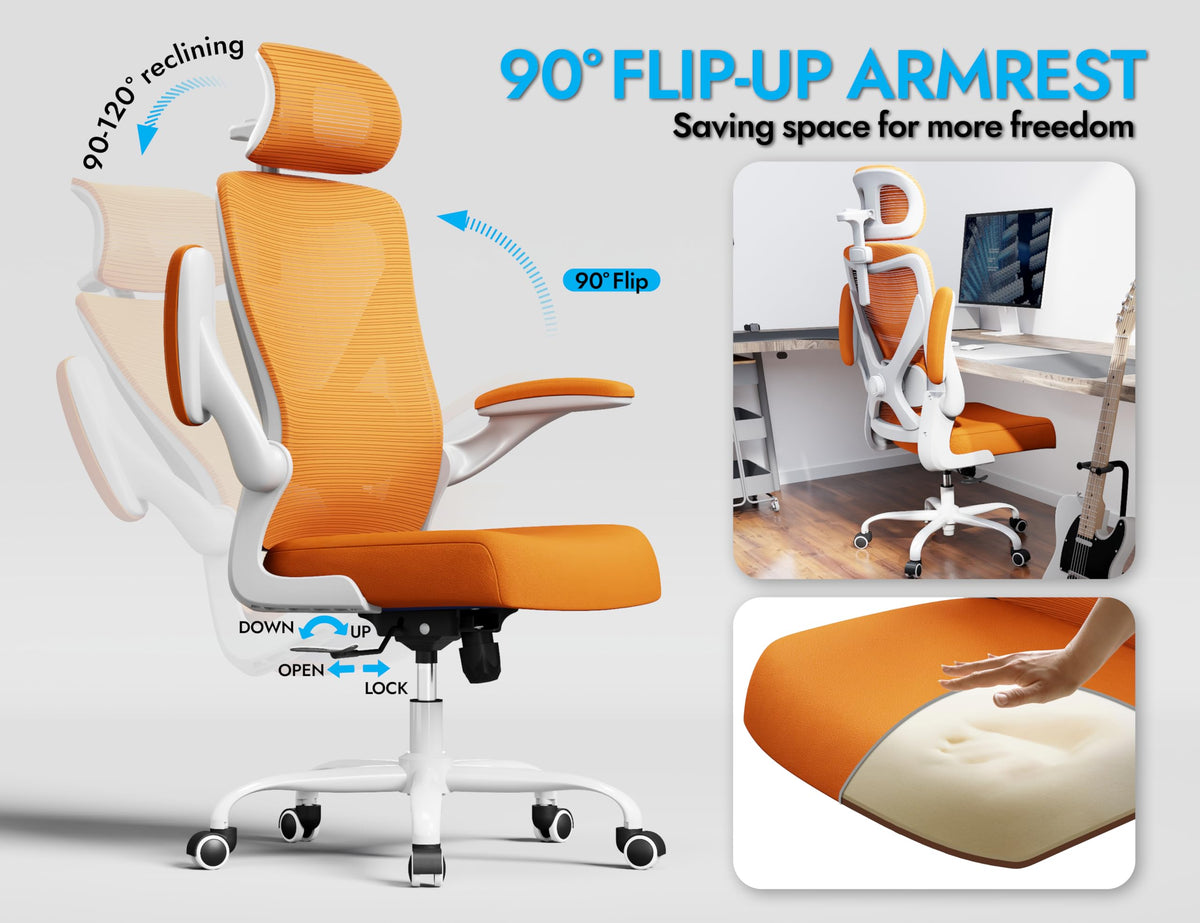 Ergonomic Mesh Office Chair with Headrest F2086
