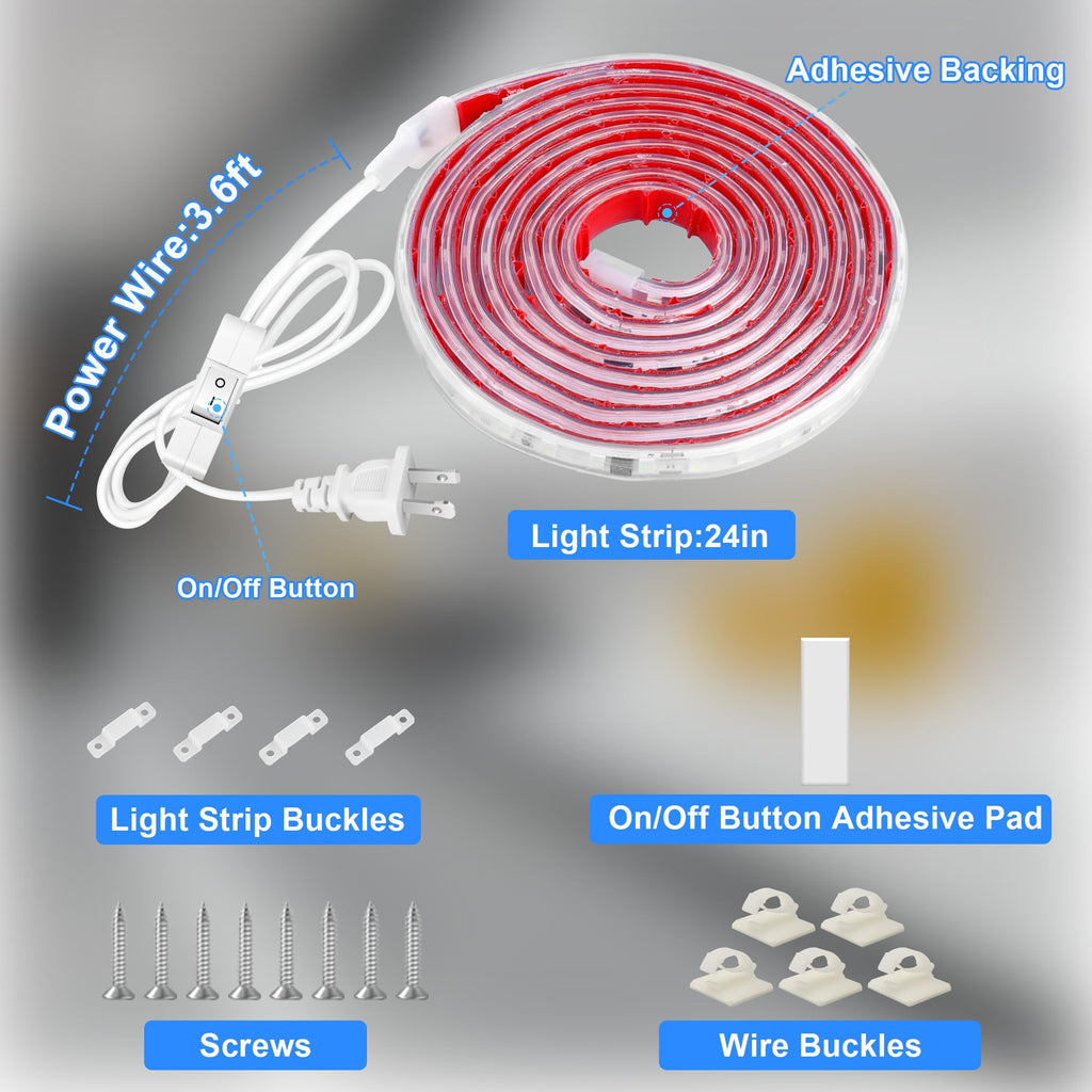 24 Inch Plug-in Under Cabinet LED Light Q736