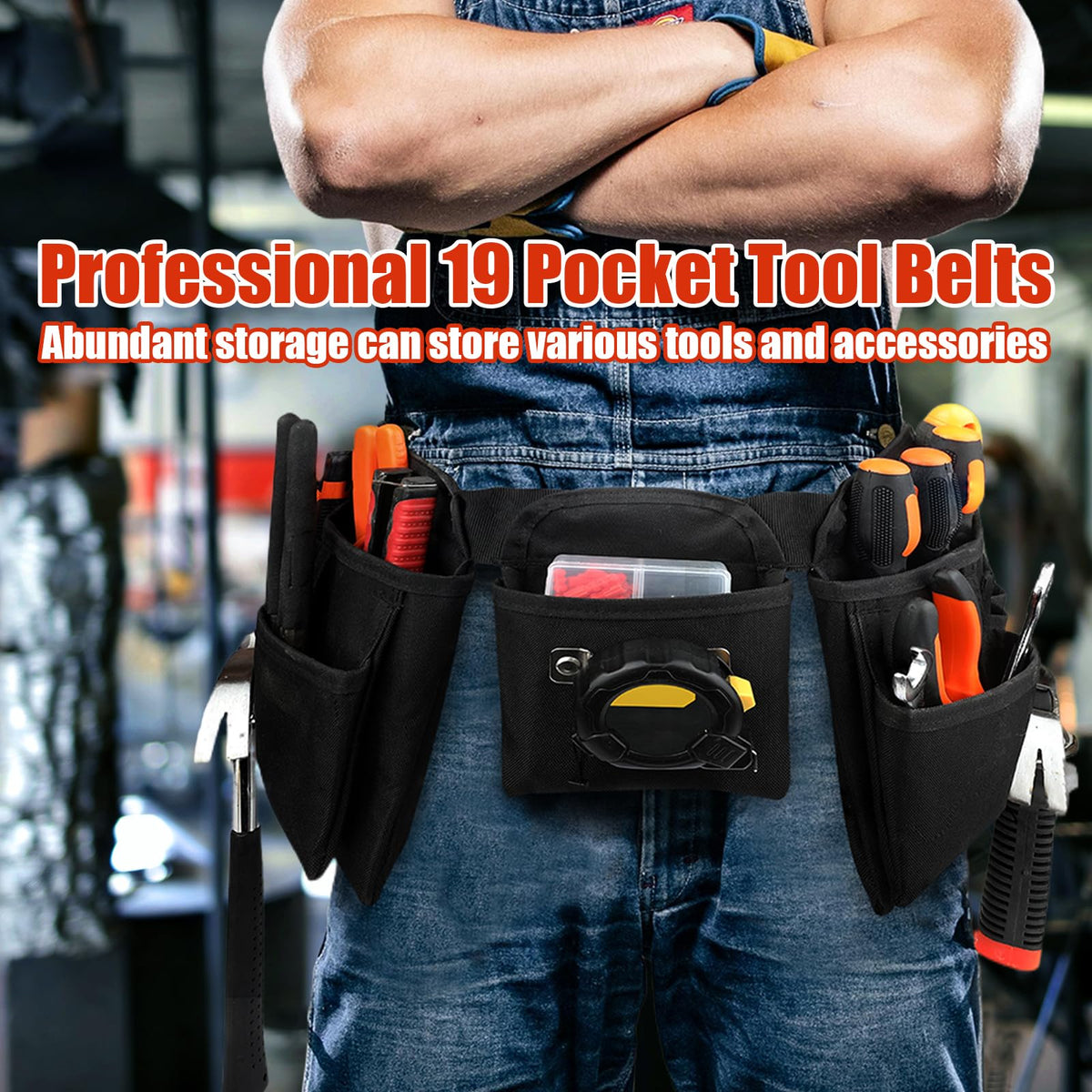 Heavy Duty 19 Pocket Tool Belt D29945