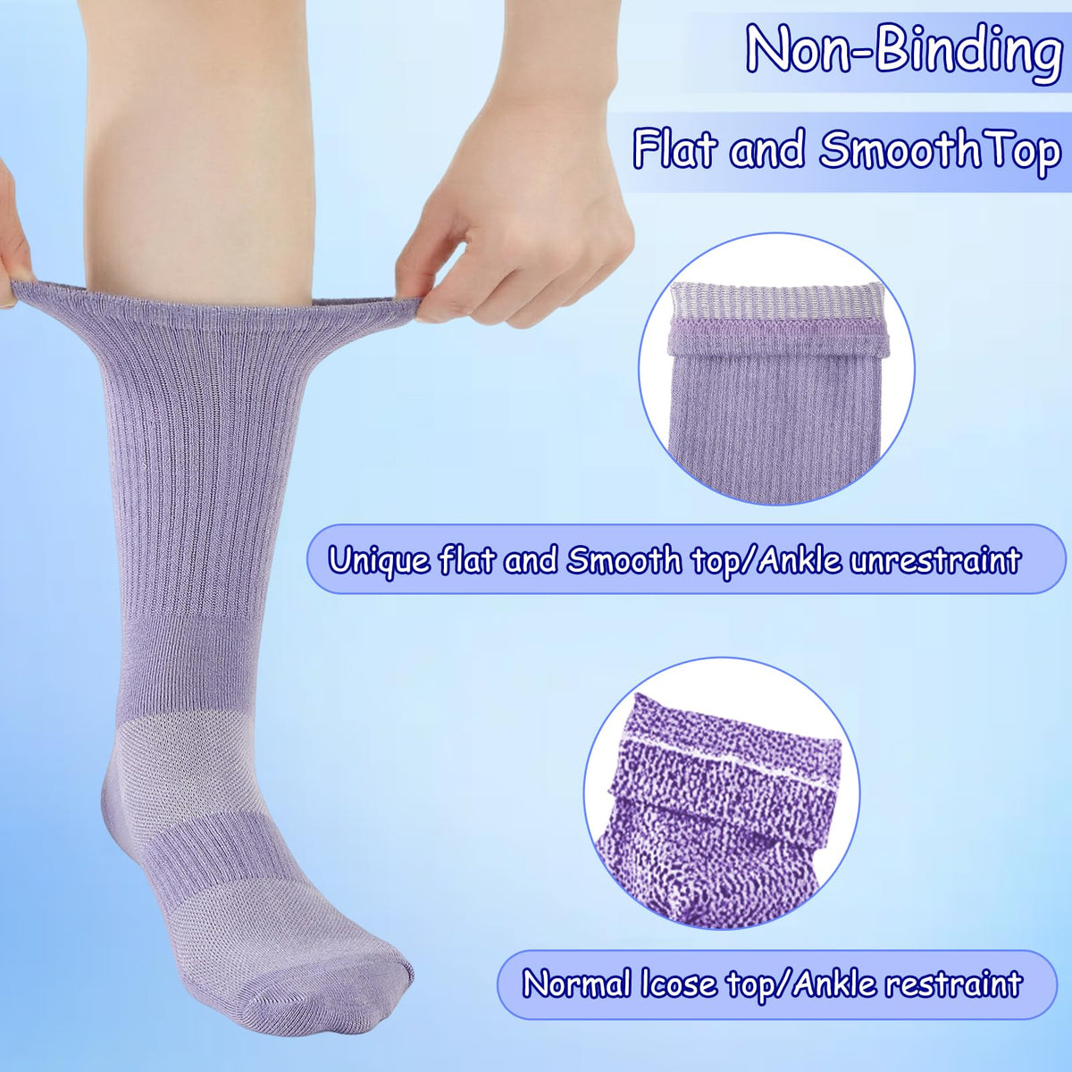Bamboo Viscose Diabetic Socks for Women D799