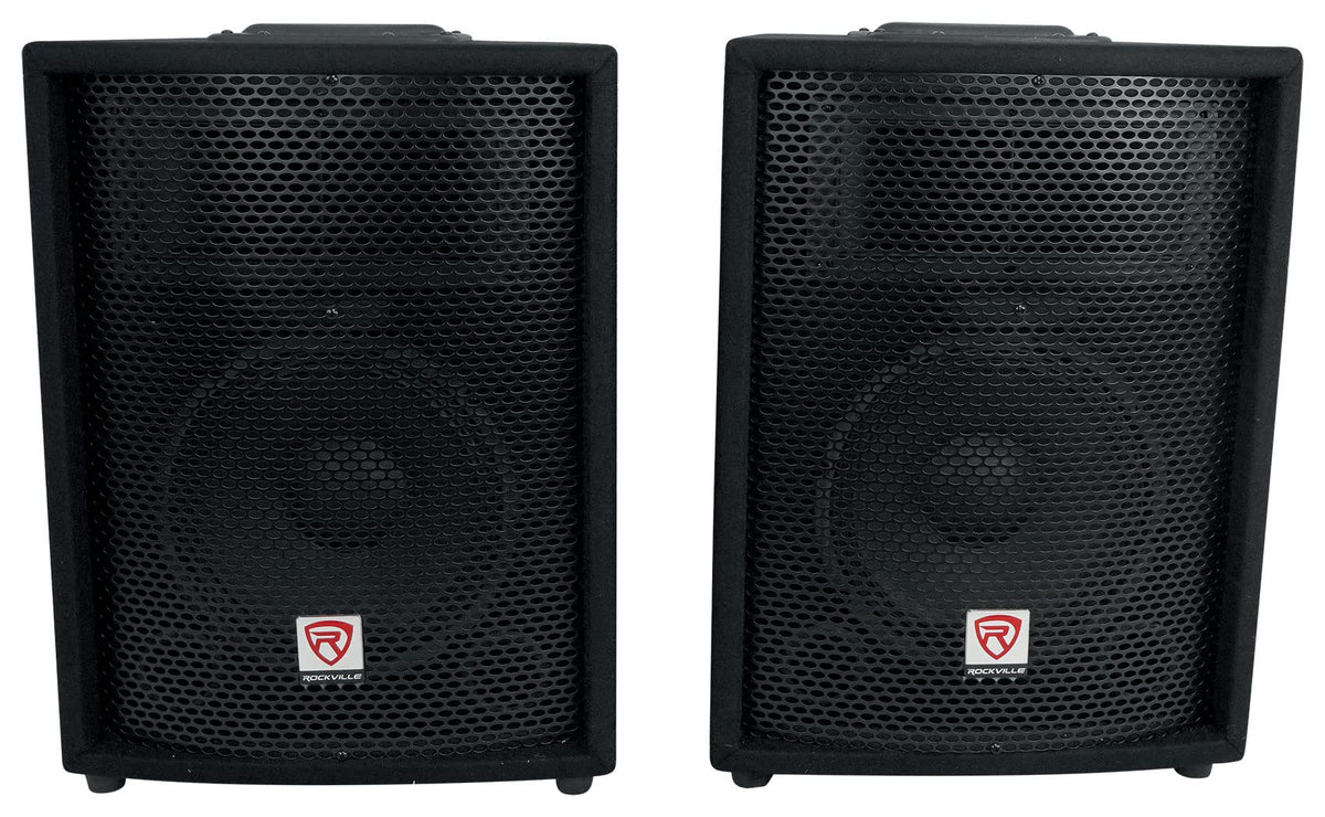 10" PA Speaker Pair with Mixer and Wireless Mics L5776