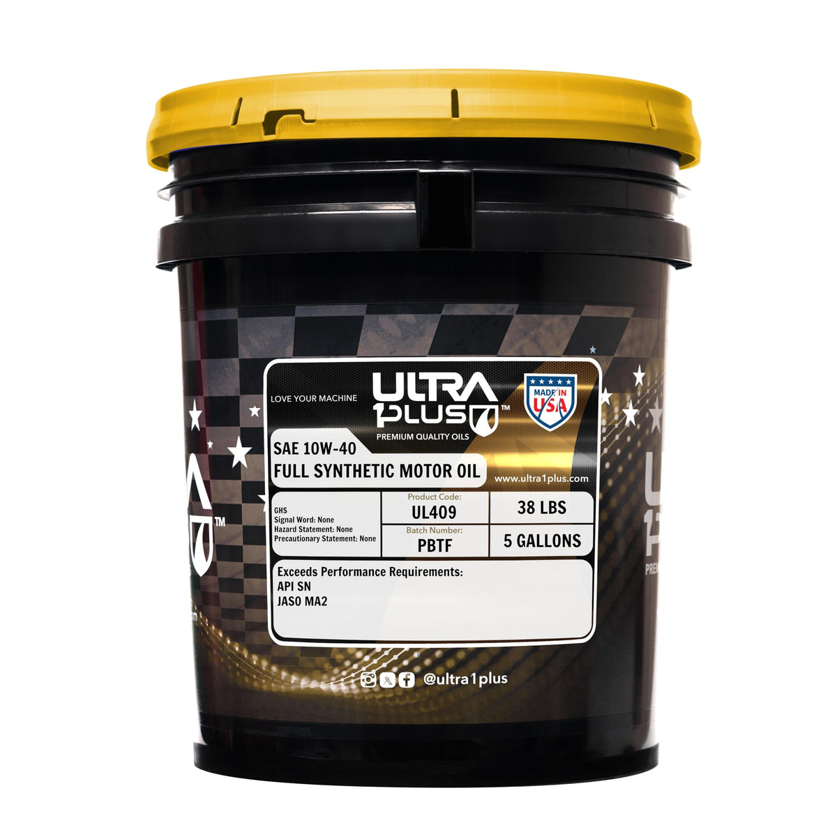 10W-40 Full Synthetic Motorcycle Oil 5 Gallon Pail K2336
