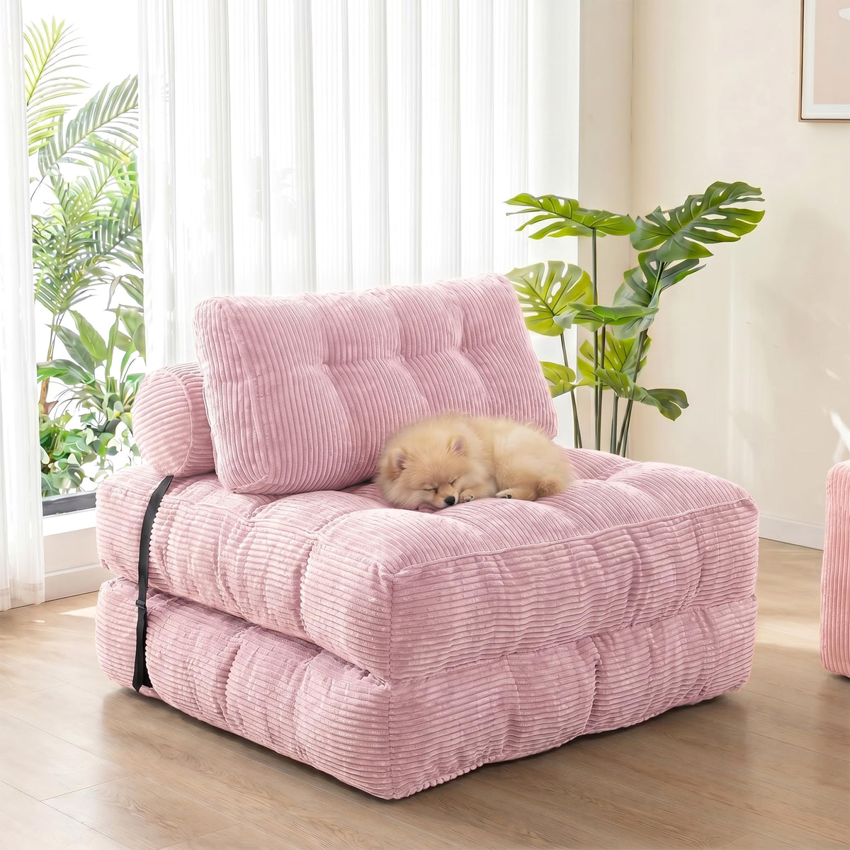 3-in-1 Folding Sofa Bed Convertible Futon Chair T25750
