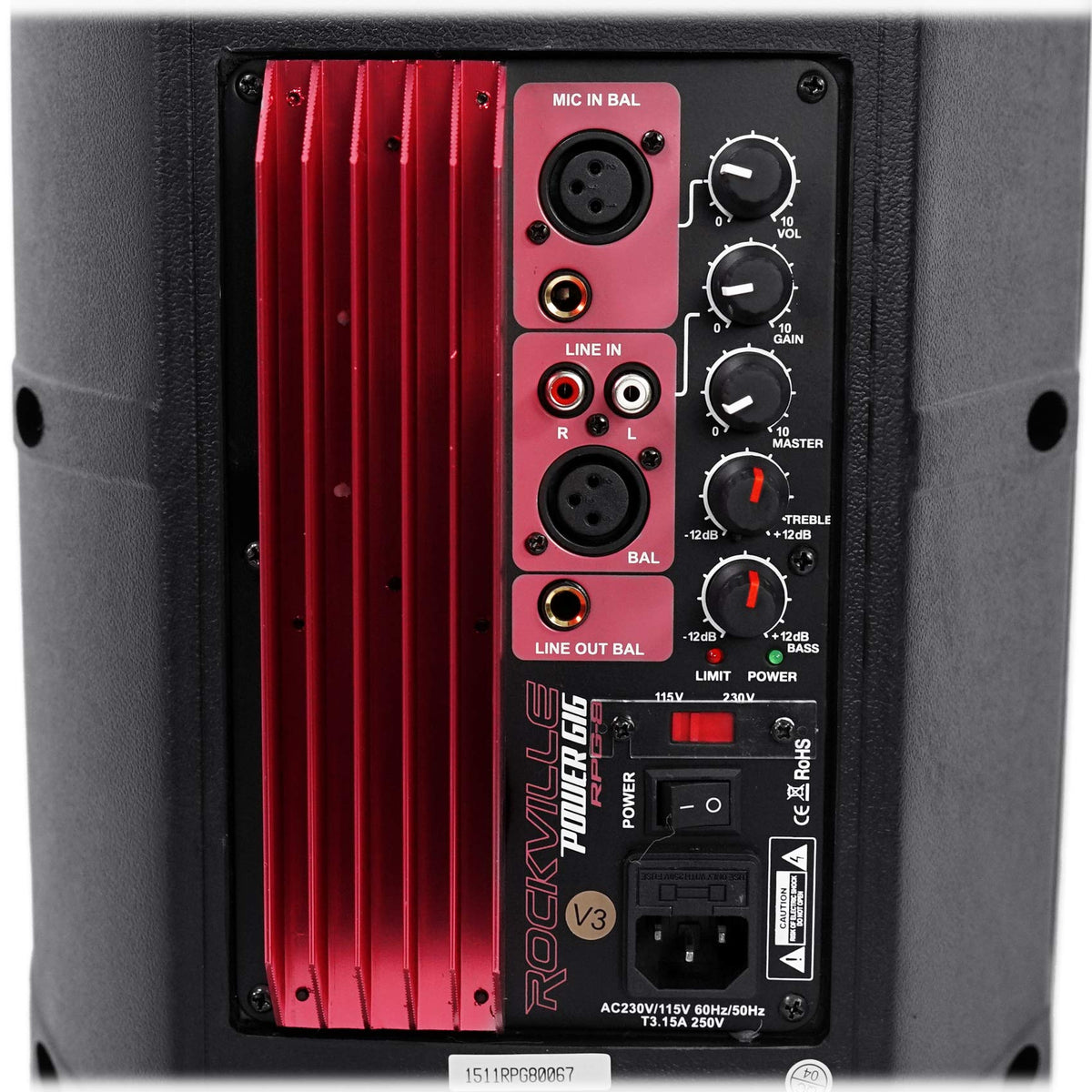 8" Powered Active DJ PA Speaker System Q312964