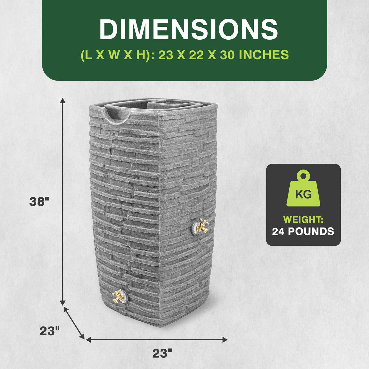 50 Gallon Rain Water Collection Barrel F141