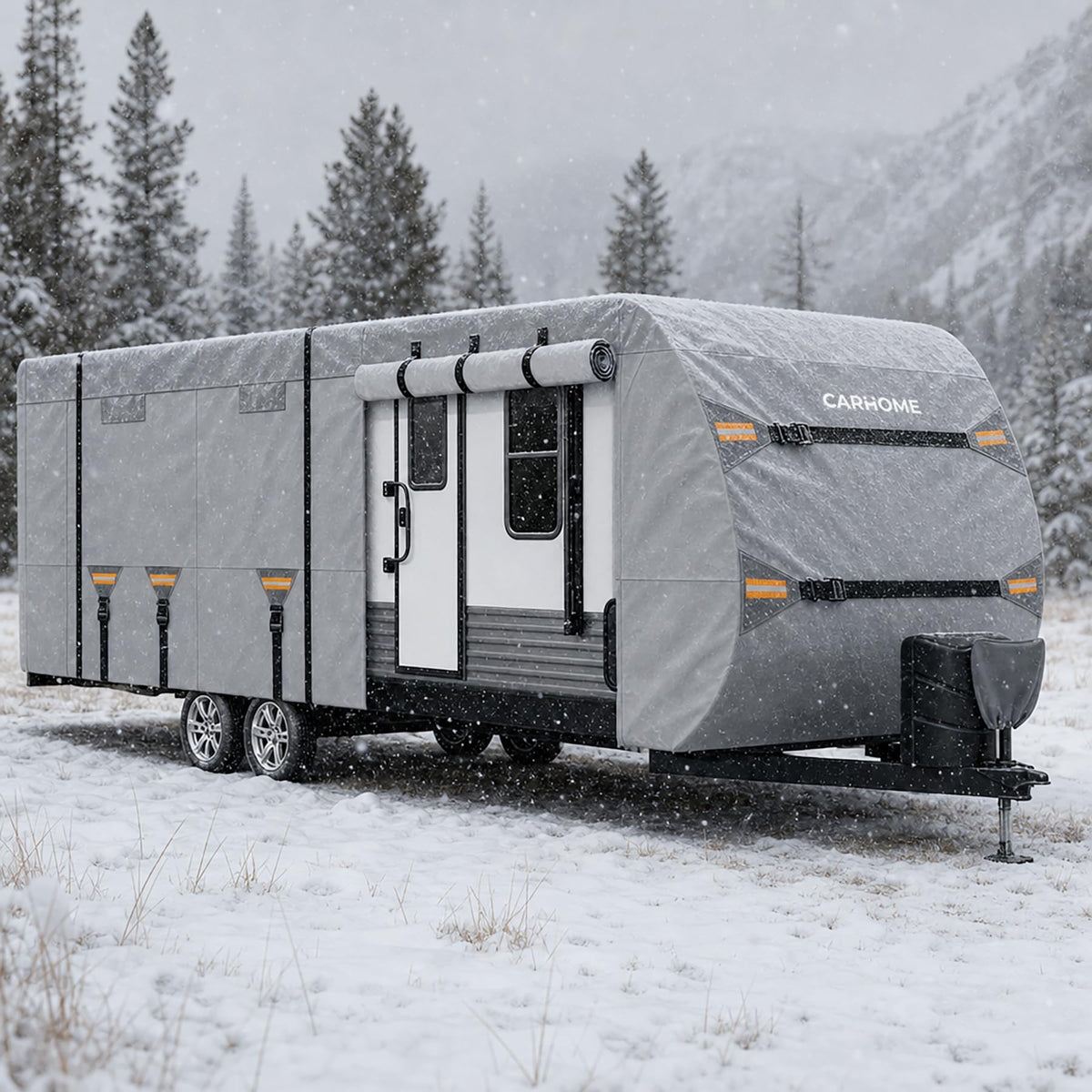 30-33FT 9 Layers Waterproof Travel Trailer RV Cover C6259