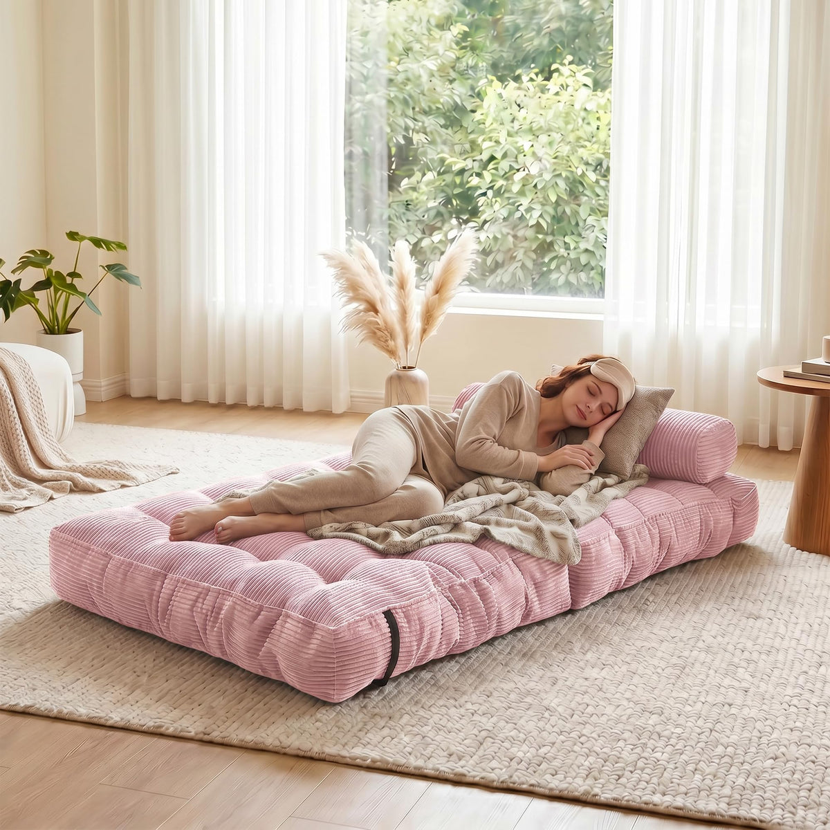 3-in-1 Folding Sofa Bed Convertible Futon Chair T25750