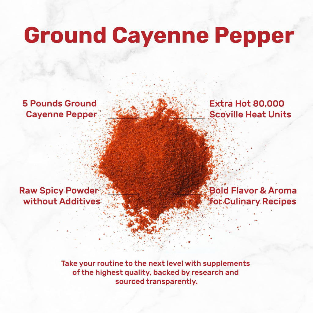 Ground Cayenne Pepper Powder, 5 Pounds M889736