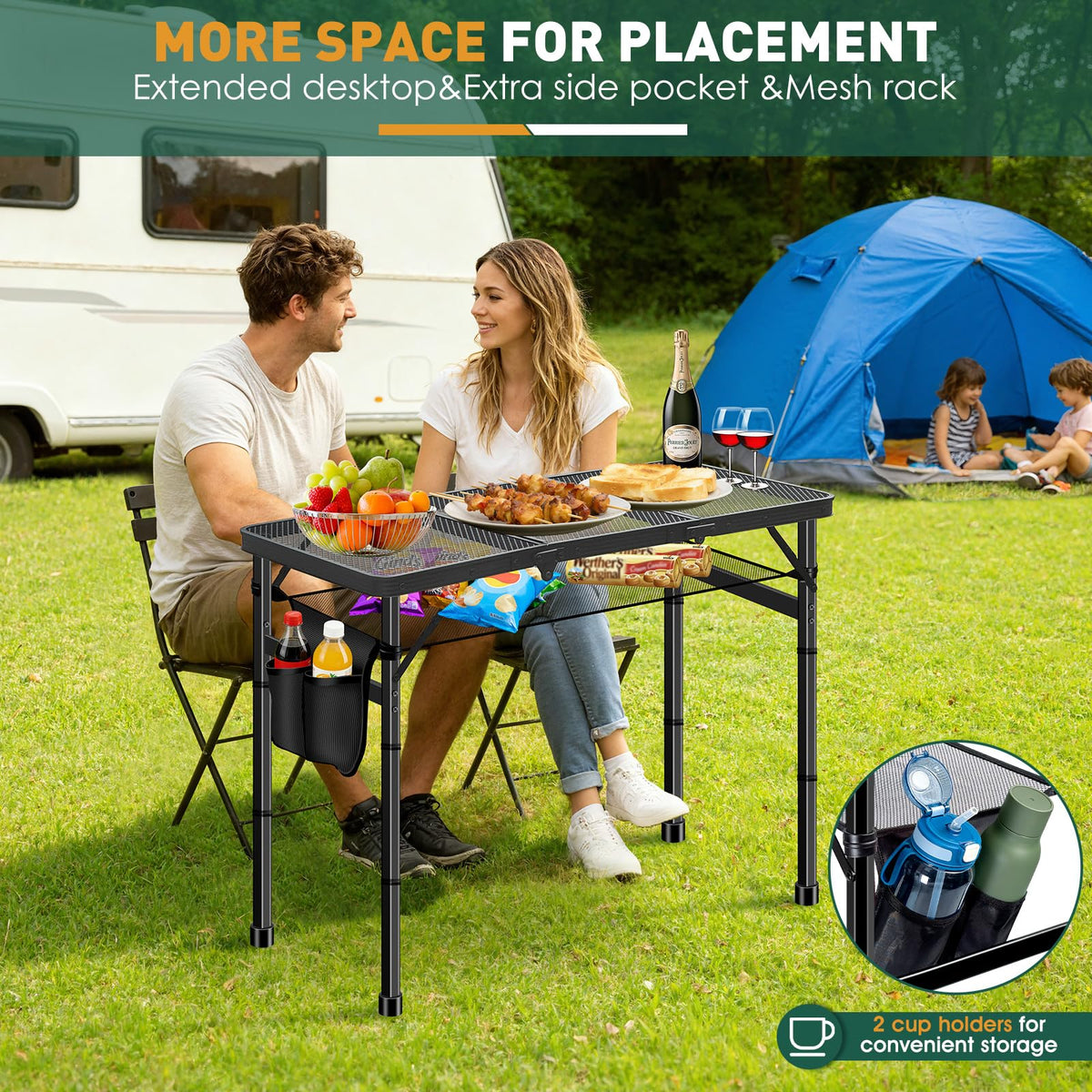 3ft Aluminum Folding Camping Table G68614