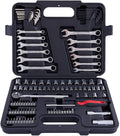 121-Piece Mechanics Tool Set, 1/4 & 3/8-Inch Drive Q43200